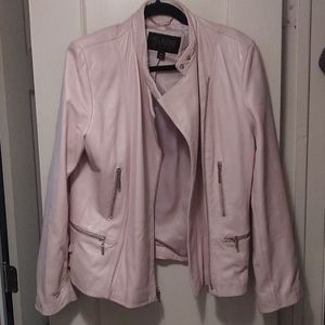 Wilson's leather pelle studio pink jacket XL